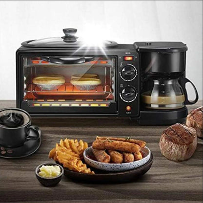 3-in-1 coffee machine with glass lid