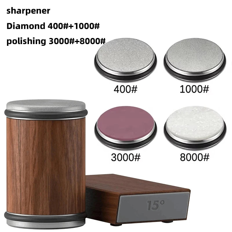 New sharpener with double diamond stone