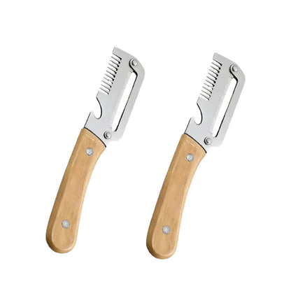Multifunctional stainless steel peeler