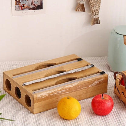 Plastic film dispenser for the kitchen