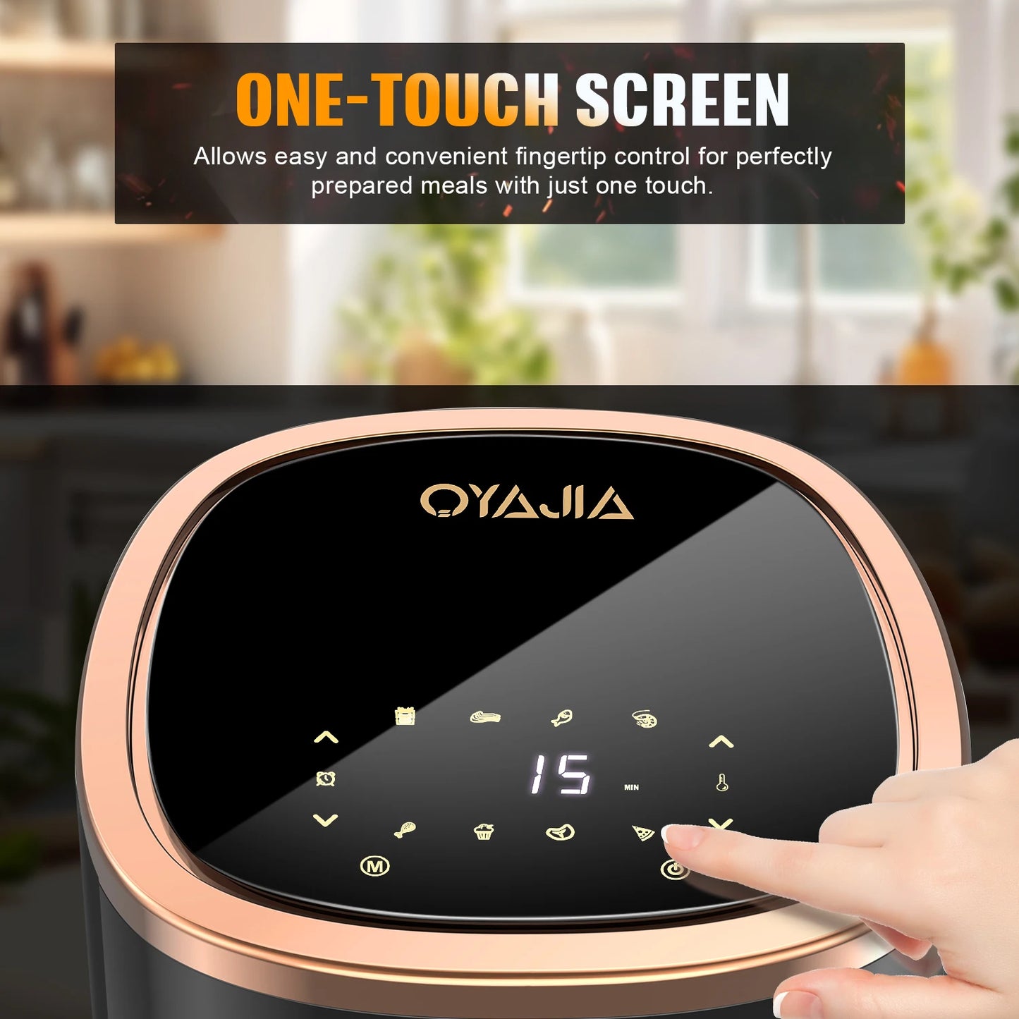 OYAJIA 6L deep fryer with smart touchscreen