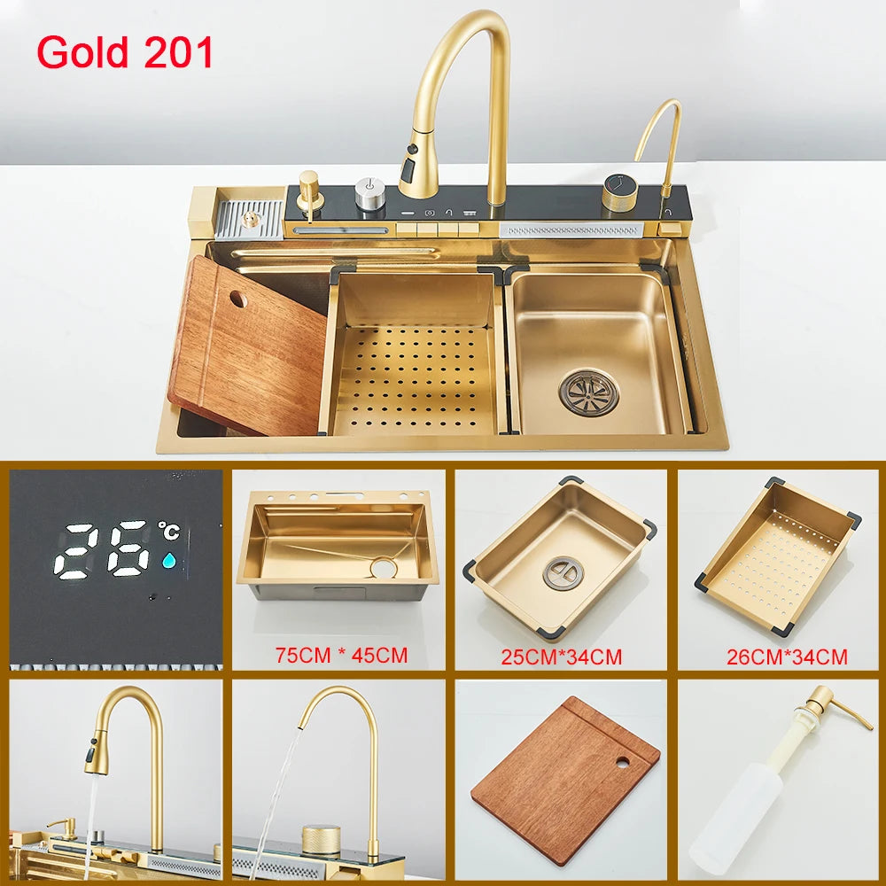 Multifunctional kitchen sink