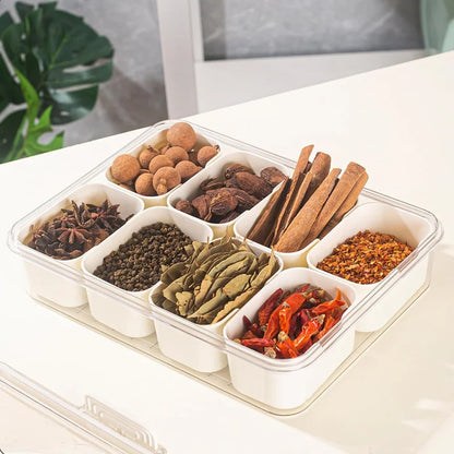 Storage box with 8 compartments