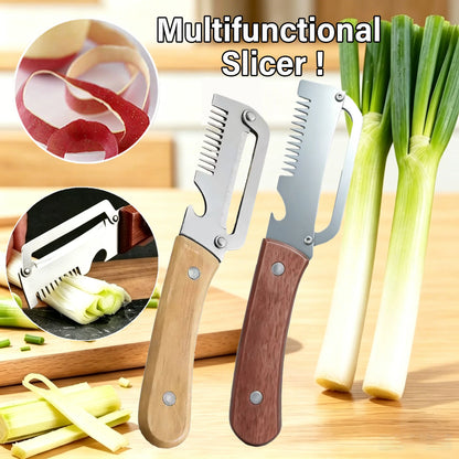 Multifunctional stainless steel peeler