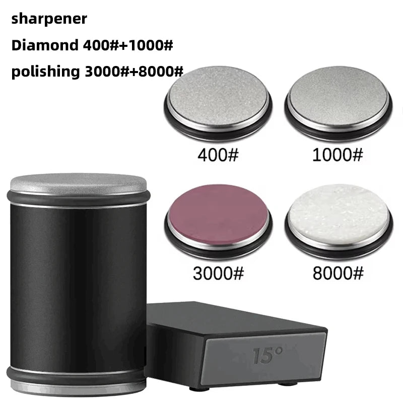 New sharpener with double diamond stone