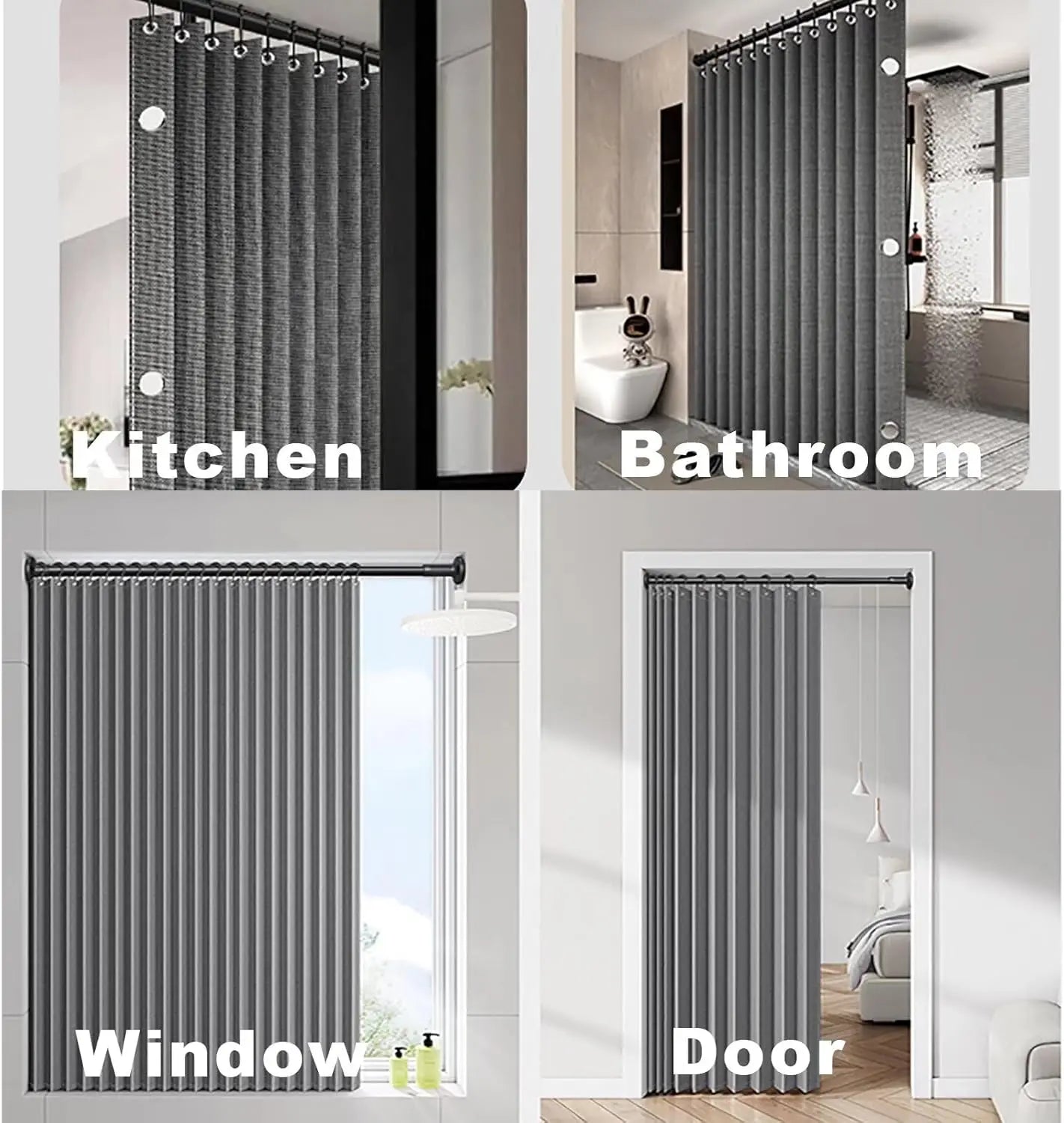 Foldable shower curtain for swimwear with magnets