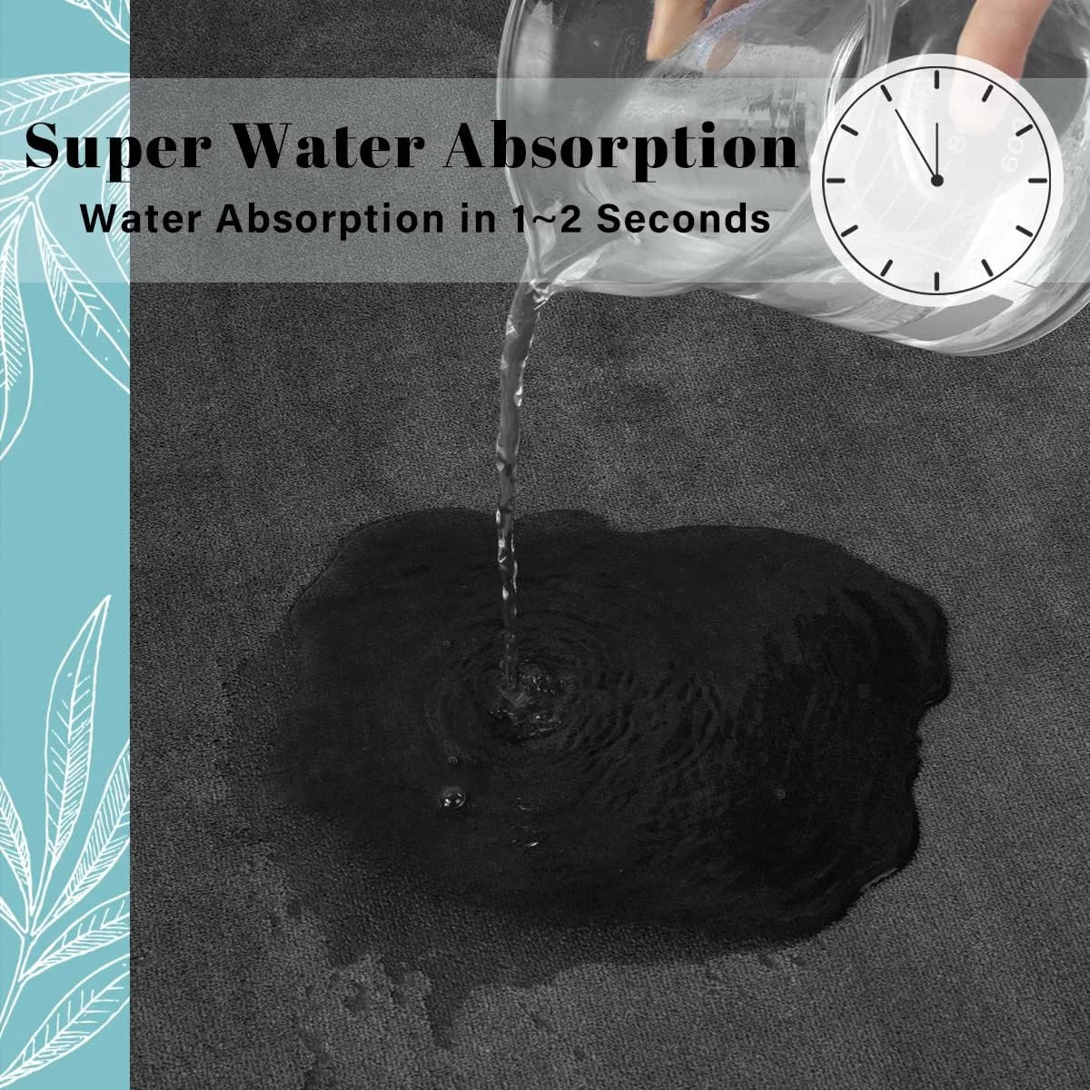 Superabsorbent Non-Slip Mat