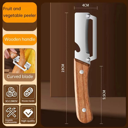Multifunctional stainless steel peeler