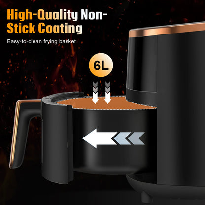 OYAJIA 6L deep fryer with smart touchscreen