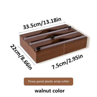 Plastic film dispenser for the kitchen