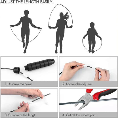 Adjustable training rope