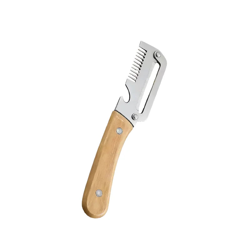 Multifunctional stainless steel peeler