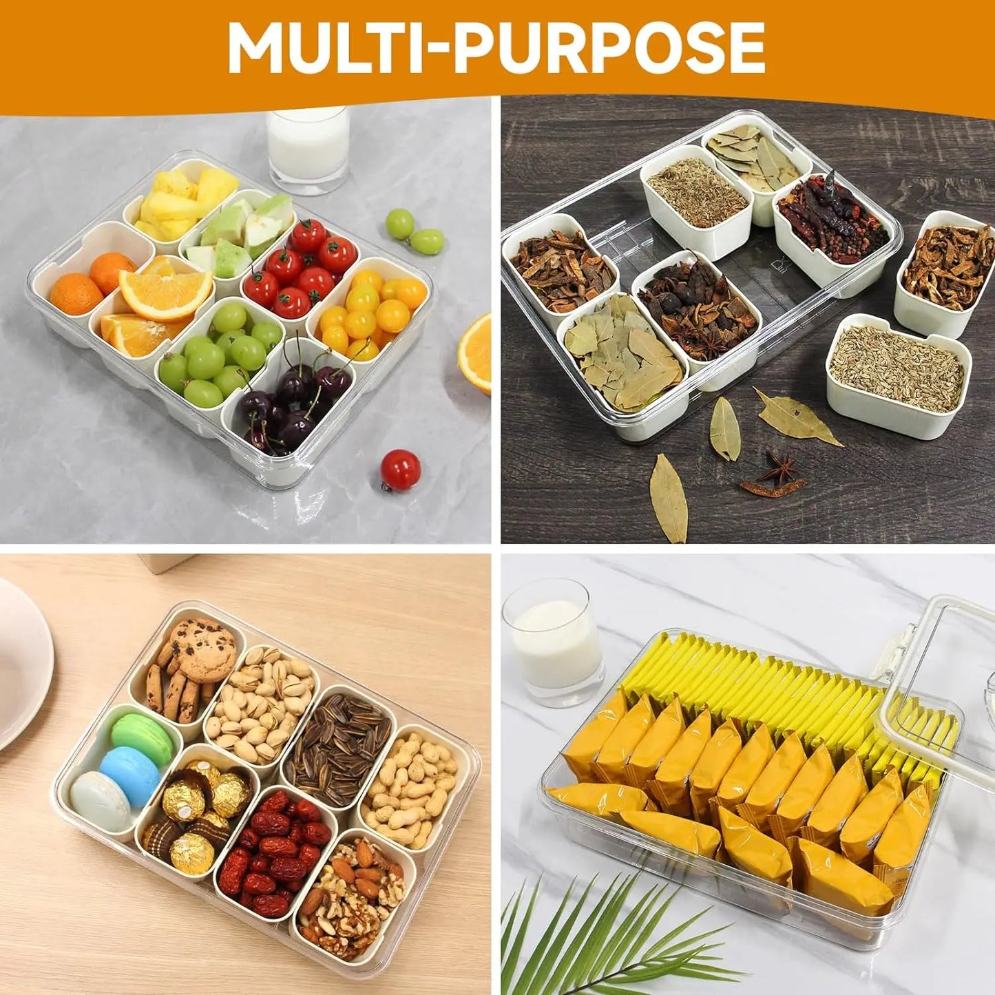 Storage box with 8 compartments