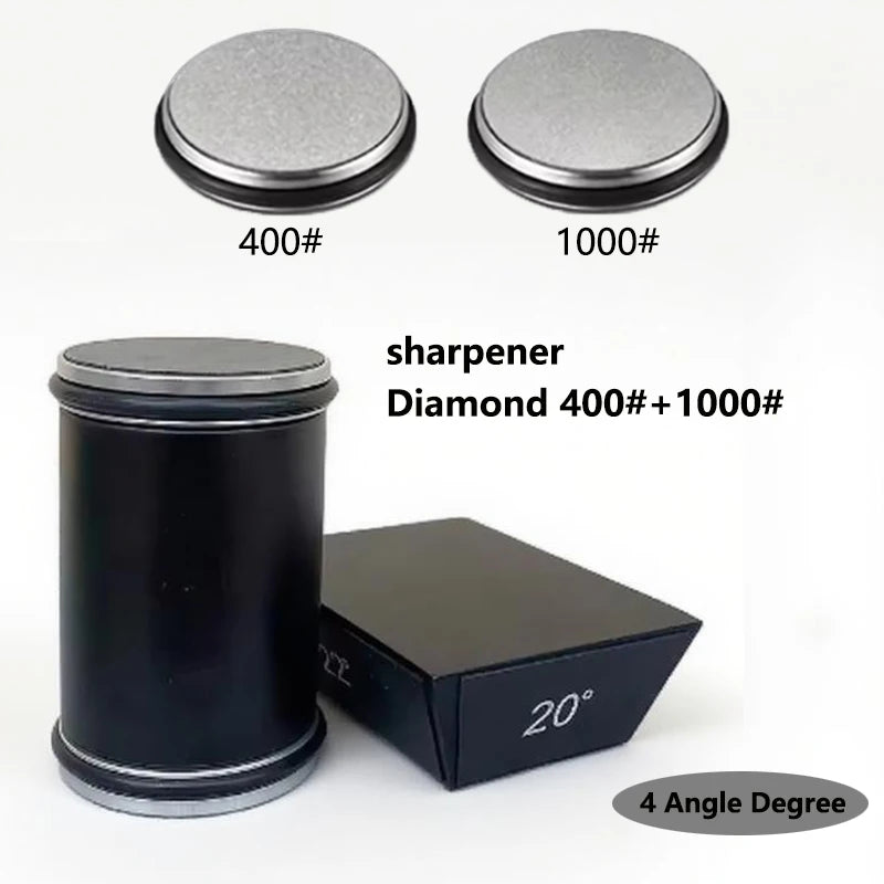 New sharpener with double diamond stone