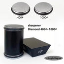 New sharpener with double diamond stone