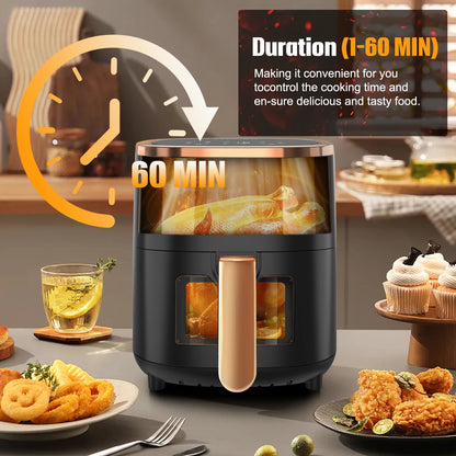 OYAJIA 6L deep fryer with smart touchscreen