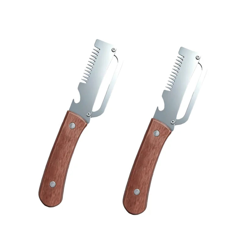 Multifunctional stainless steel peeler