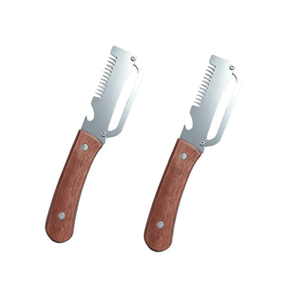 Multifunctional stainless steel peeler